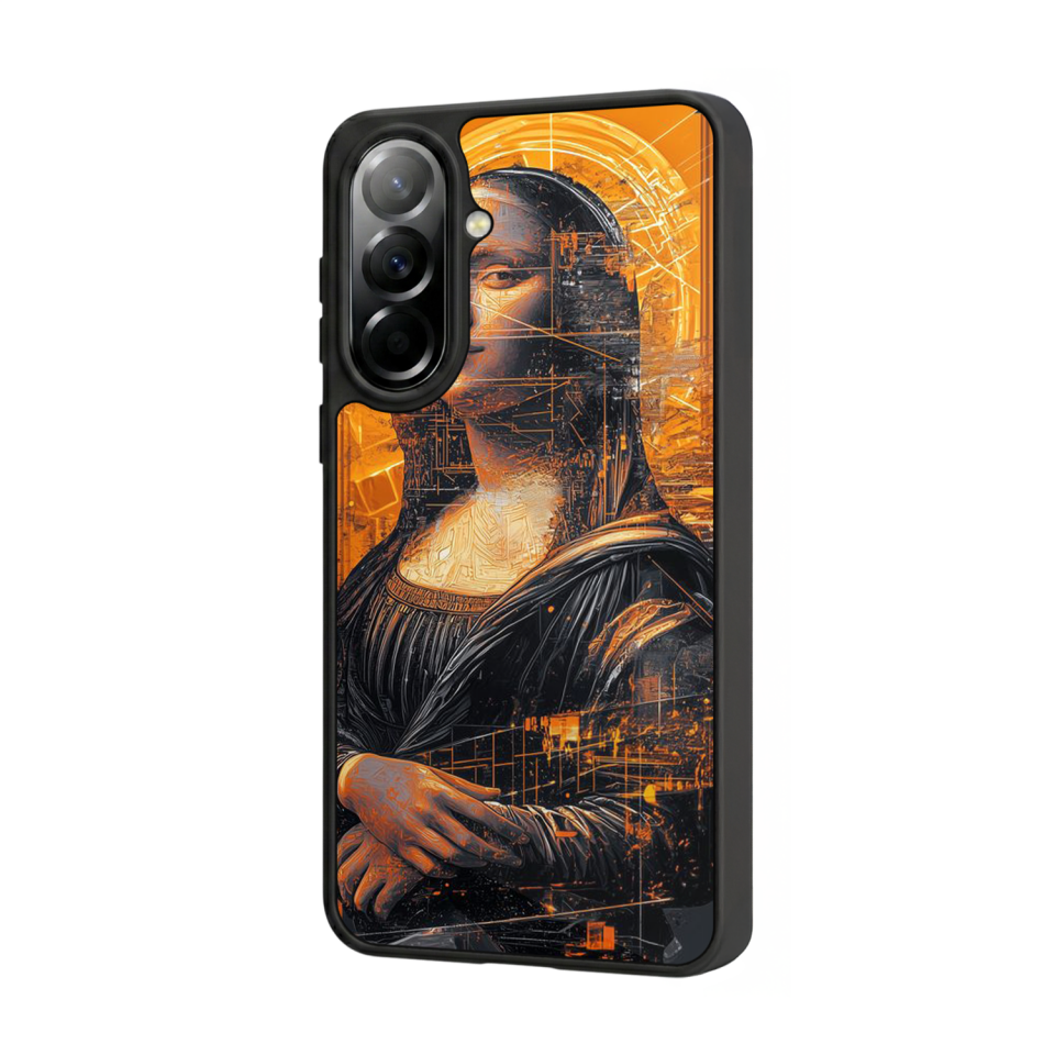 Samsung Galaxy A57 Uyumlu Monalisa Tasarımlı Glossy Premium Kılıf