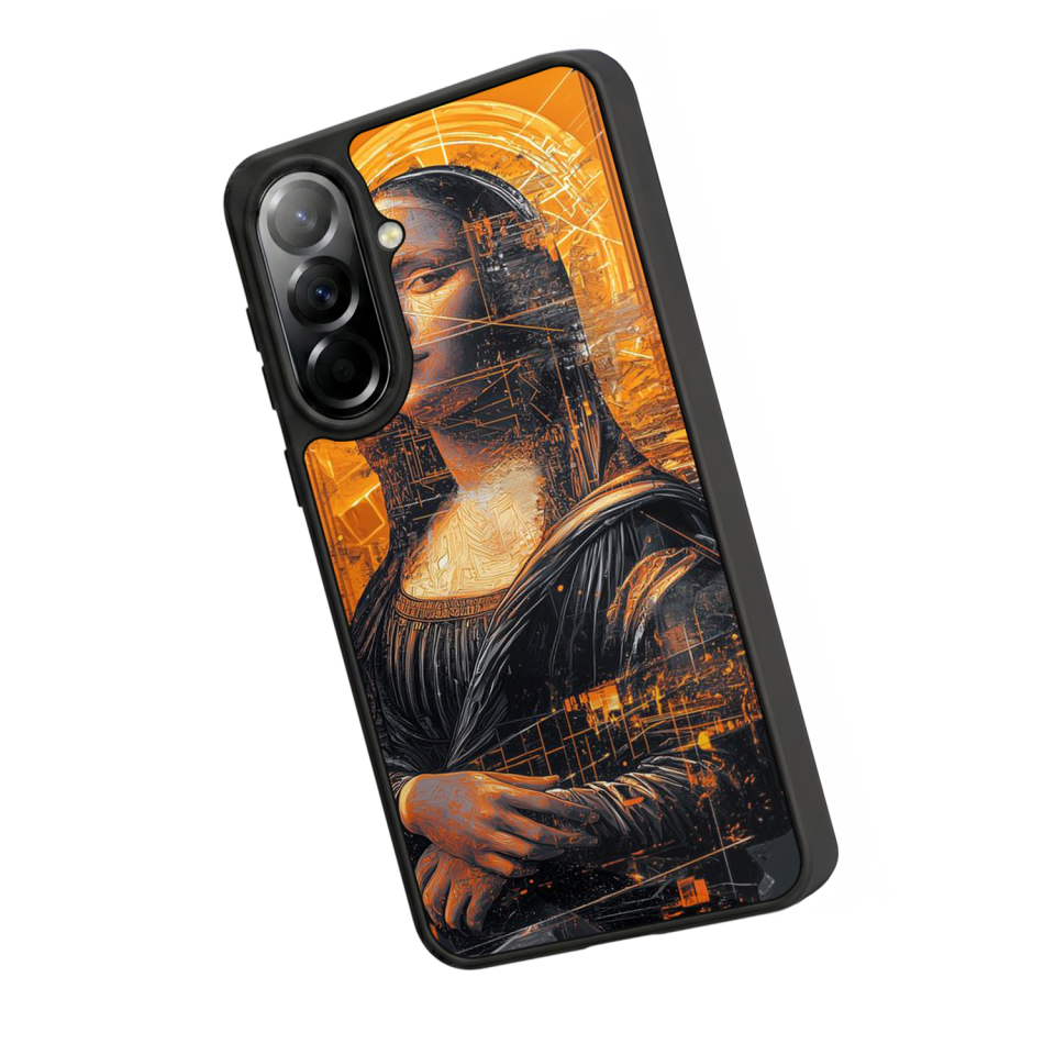 Samsung Galaxy A57 Uyumlu Monalisa Tasarımlı Glossy Premium Kılıf