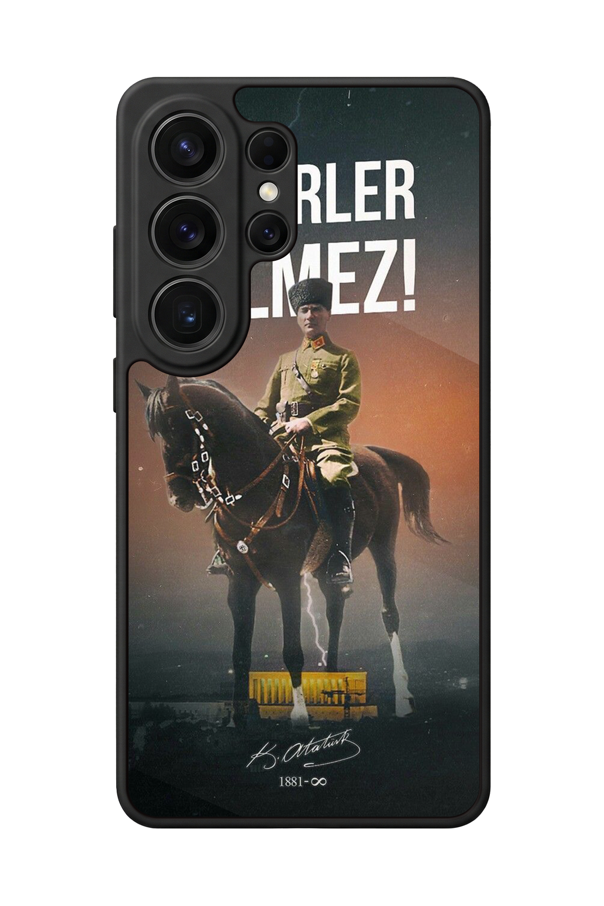 Samsung Galaxy S26 Ultra Uyumlu Mustafa Kemal Ataturk Tasarımlı Glossy Premium Kılıf