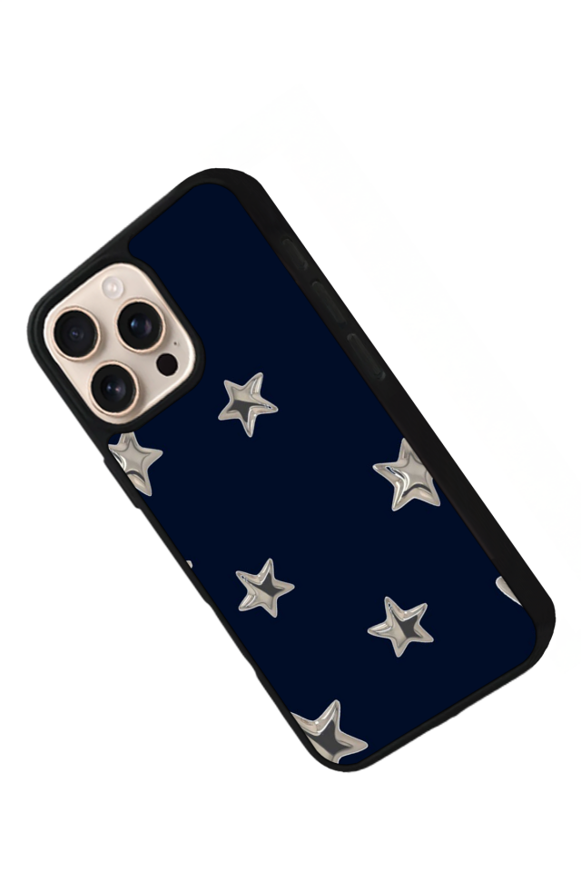 iPhone 15 Pro Uyumlu Retro Yildizlar Tasarımlı Glossy Premium Kılıf