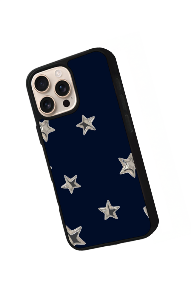 iPhone 15 Pro Uyumlu Retro Yildizlar Tasarımlı Glossy Premium Kılıf