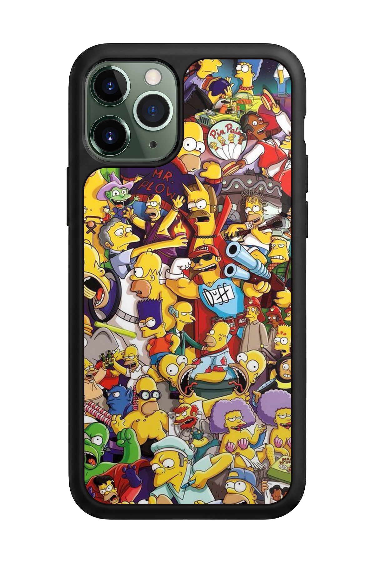 iPhone 11 Pro Max Uyumlu The Simpsons Tasarımlı Glossy Premium Kılıf