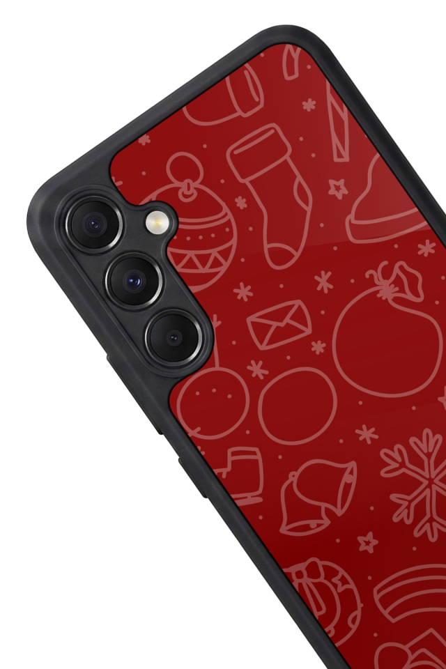 Samsung Galaxy A34 Uyumlu Yilbasi Christmas Tasarımlı Glossy Premium Kılıf