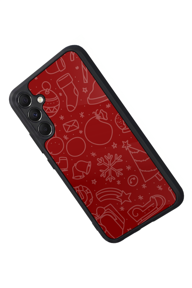 Samsung Galaxy A34 Uyumlu Yilbasi Christmas Tasarımlı Glossy Premium Kılıf