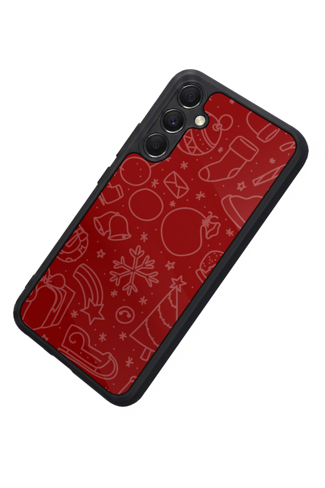 Samsung Galaxy A34 Uyumlu Yilbasi Christmas Tasarımlı Glossy Premium Kılıf
