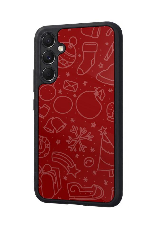 Samsung Galaxy A34 Uyumlu Yilbasi Christmas Tasarımlı Glossy Premium Kılıf