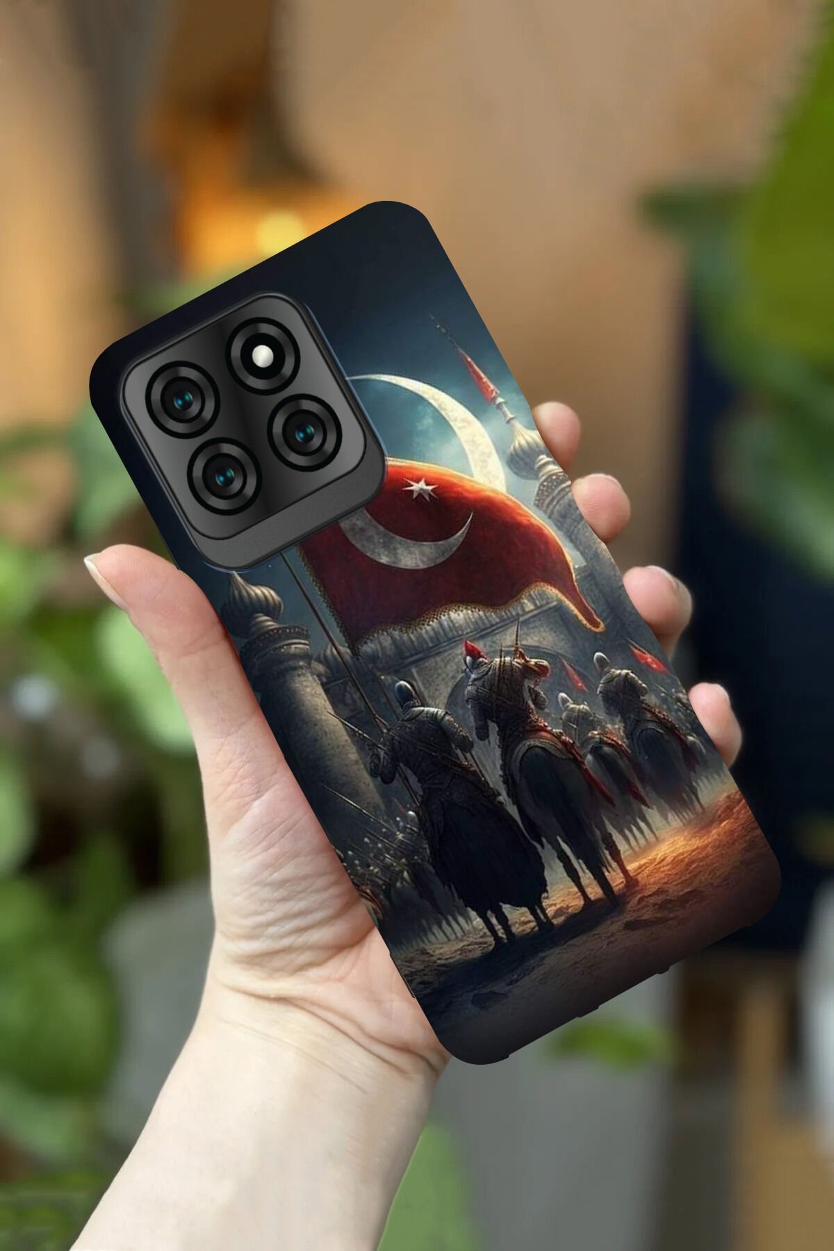 Reeder S71 Uyumlu Kamera Korumalı Osmanlı Desenli HD Baskılı Silikon Kılıf