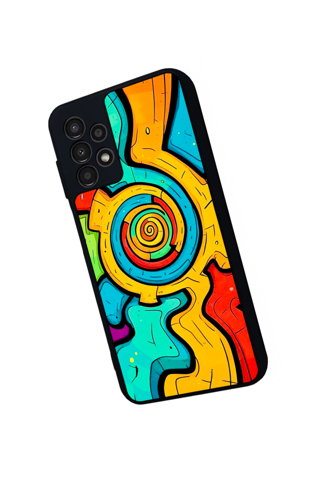 Samsung Galaxy A13 Uyumlu Abstract Tasarımlı Glossy Premium Kılıf