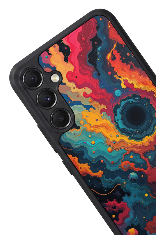 Samsung Galaxy M34 Uyumlu Abstract Tasarımlı Glossy Premium Kılıf