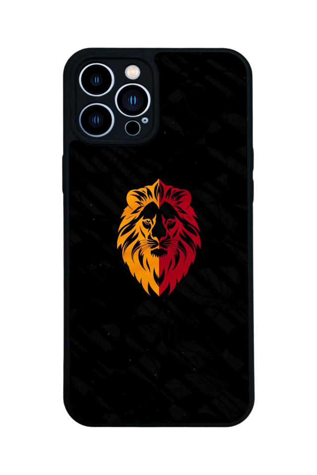 iPhone 13 Pro Max Uyumlu Aslan Tasarımlı Glossy Premium Kılıf