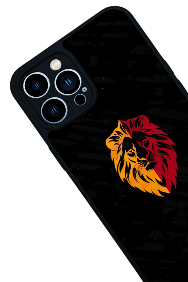 iPhone 13 Pro Max Uyumlu Aslan Tasarımlı Glossy Premium Kılıf