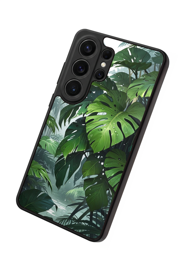 Samsung Galaxy S26 Ultra Uyumlu Botanik Tasarımlı Glossy Premium Kılıf