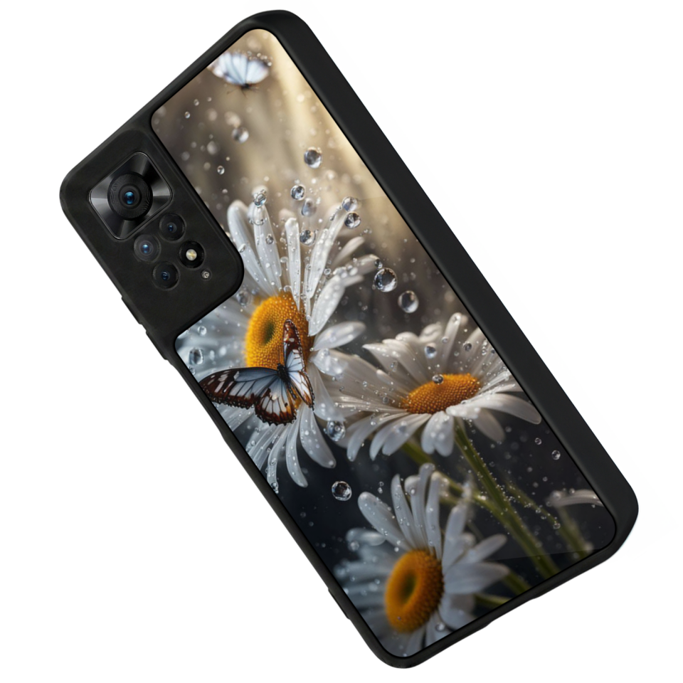 Xiaomi Redmi Note 11 Pro Uyumlu Cicek Tasarımlı Glossy Premium Kılıf