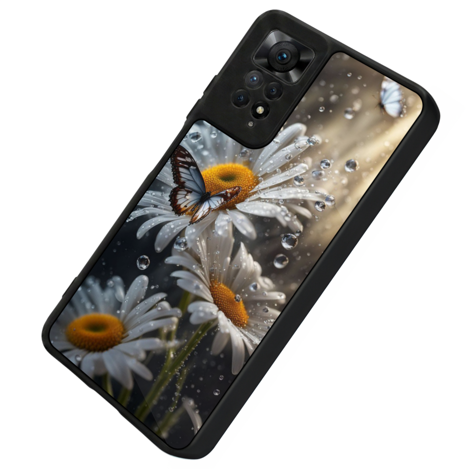 Xiaomi Redmi Note 11 Pro Uyumlu Cicek Tasarımlı Glossy Premium Kılıf