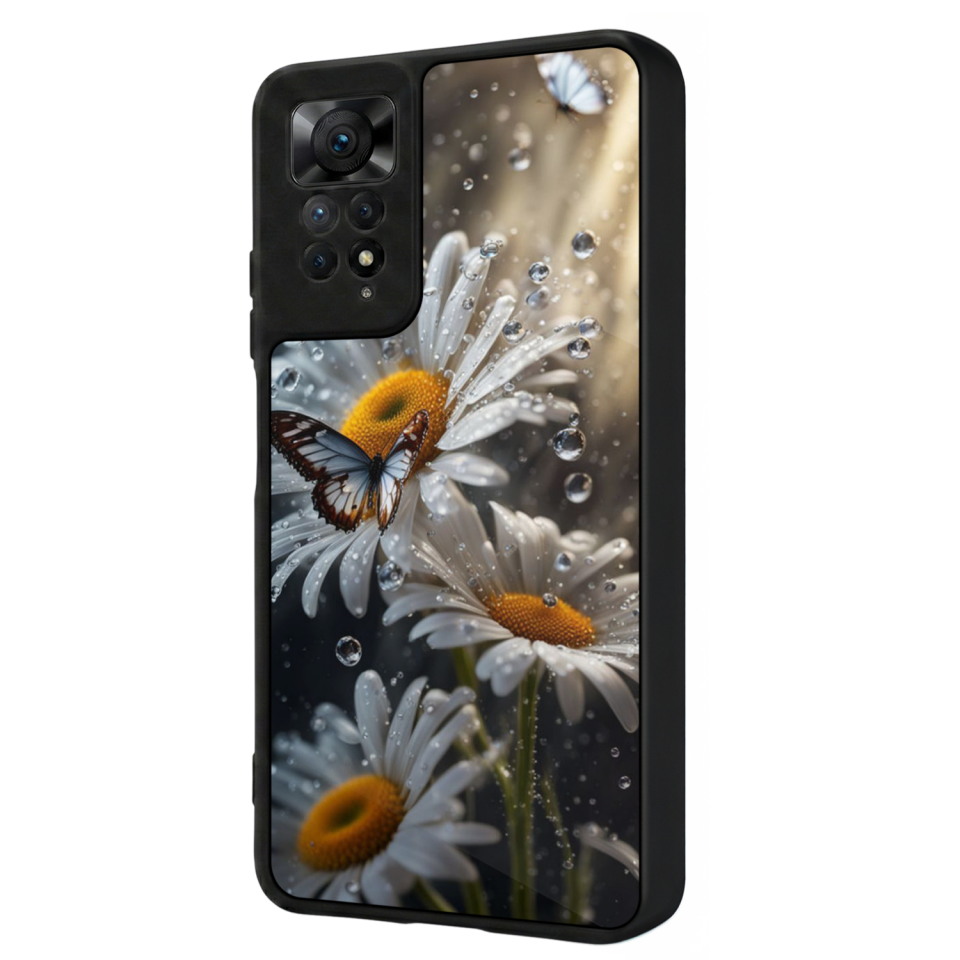 Xiaomi Redmi Note 11 Pro Uyumlu Cicek Tasarımlı Glossy Premium Kılıf
