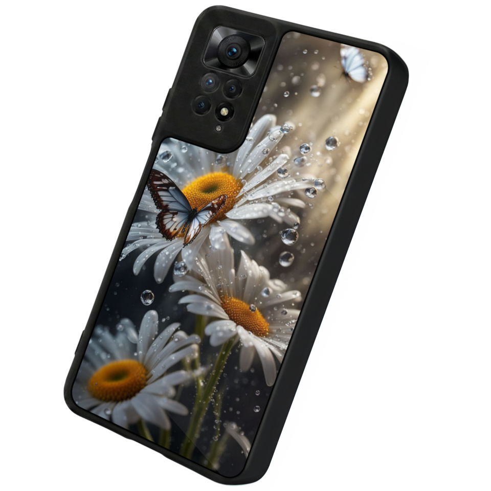 Xiaomi Redmi Note 11 Pro Uyumlu Cicek Tasarımlı Glossy Premium Kılıf
