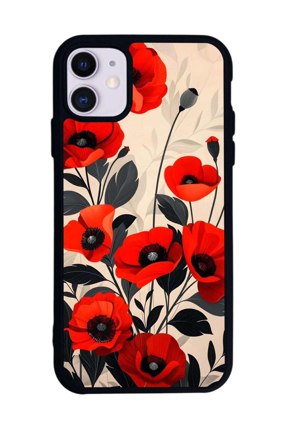 iPhone 11 Uyumlu Floral Tasarımlı Glossy Premium Kılıf