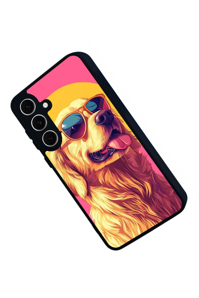 Samsung Galaxy A16 Uyumlu Golden Kopek Tasarımlı Glossy Premium Kılıf