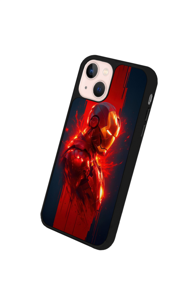 iPhone 13/14 Uyumlu  Iron Man ( Demir Adam ) Tasarımlı Glossy Premium Kılıf