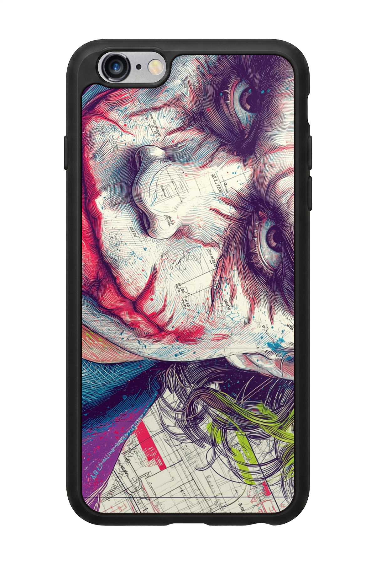iPhone 6s Plus Uyumlu Joker Tasarımlı Glossy Premium Kılıf