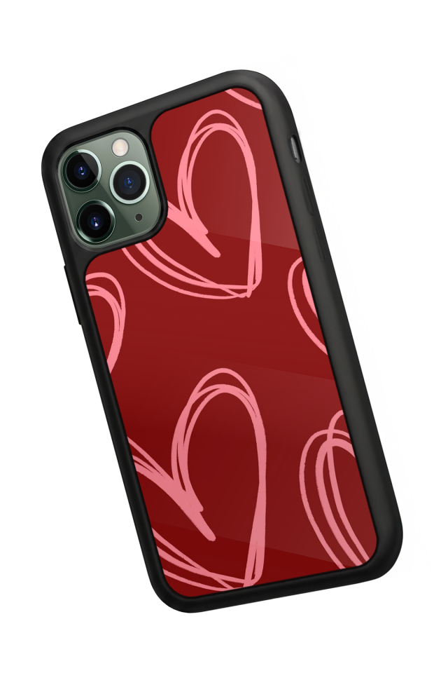 iPhone 11 Pro Uyumlu Kalp Love Tasarımlı Glossy Premium Kılıf