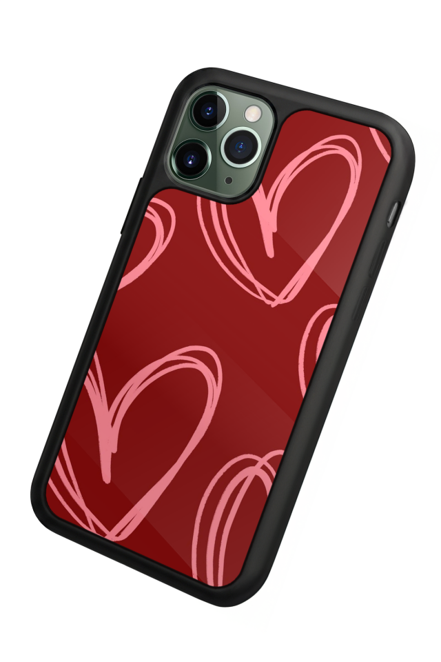 iPhone 11 Pro Uyumlu Kalp Love Tasarımlı Glossy Premium Kılıf