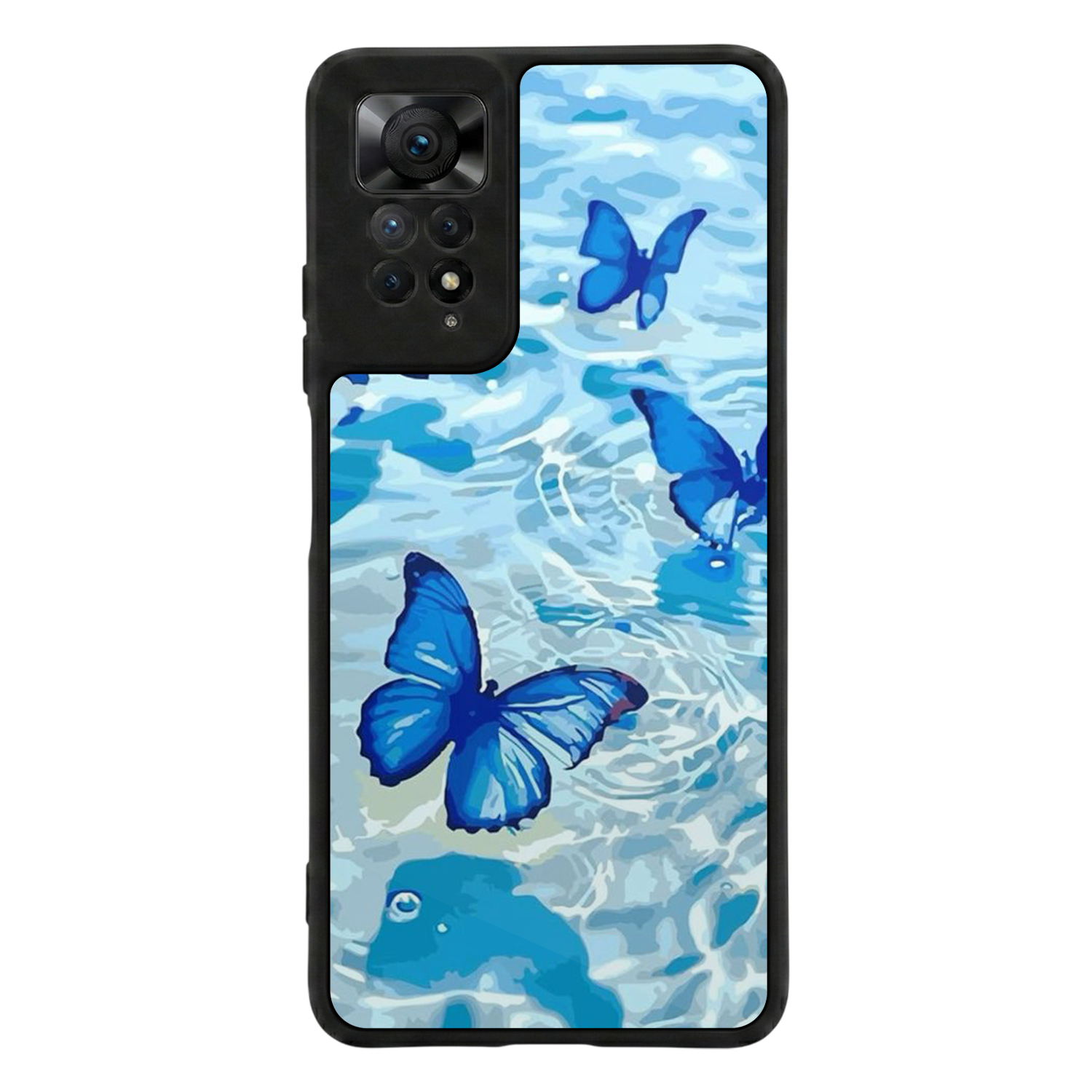 Xiaomi Redmi Note 12 Pro Uyumlu Kelebek Tasarımlı Glossy Premium Kılıf