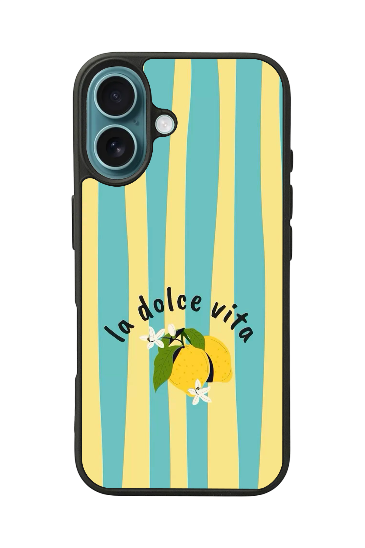 iPhone 16 Uyumlu Limon Tasarımlı Glossy Premium Kılıf