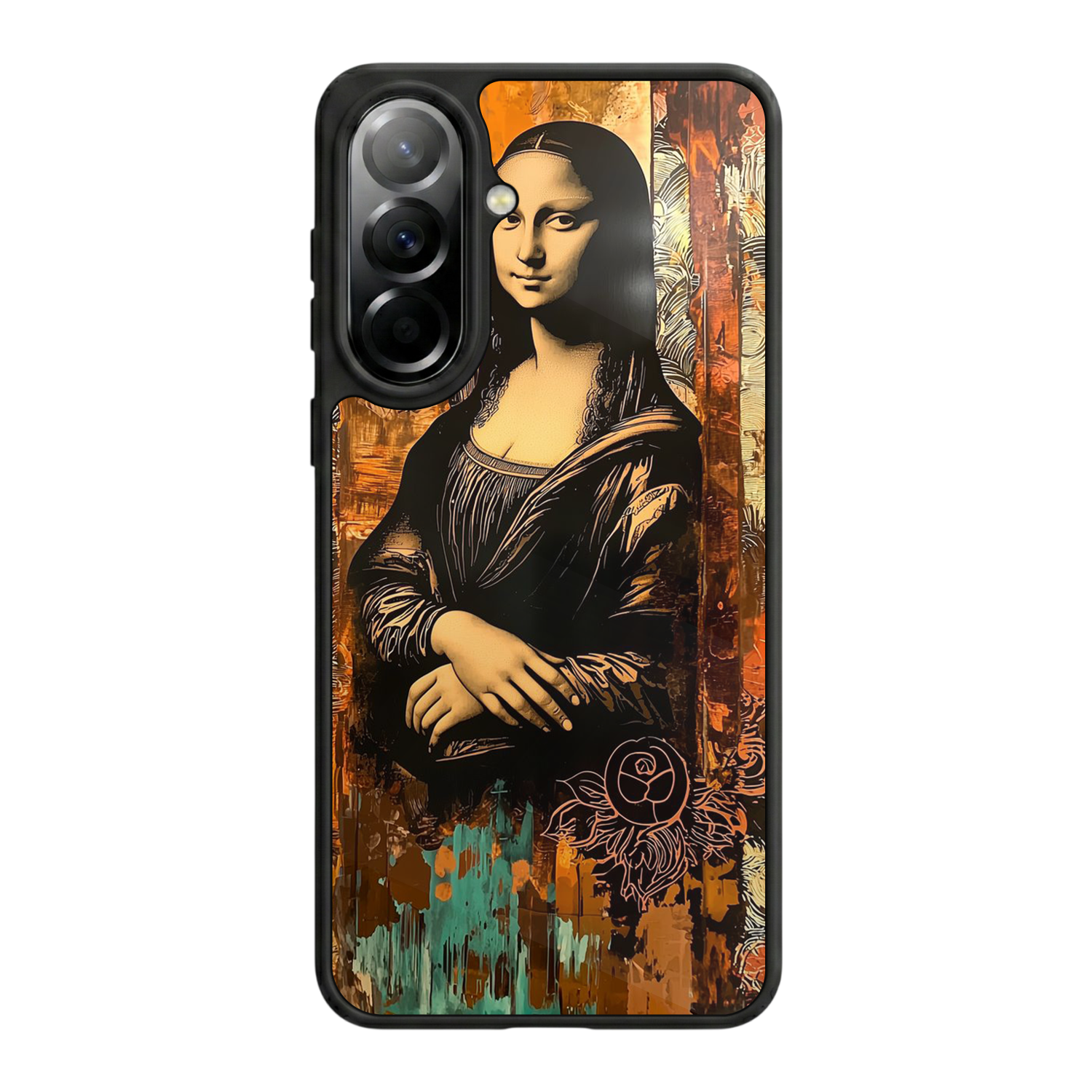 Samsung Galaxy A57 Uyumlu Monalisa Tasarımlı Glossy Premium Kılıf