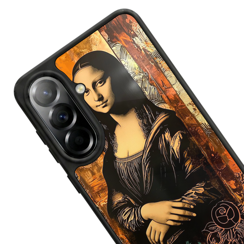 Samsung Galaxy A57 Uyumlu Monalisa Tasarımlı Glossy Premium Kılıf