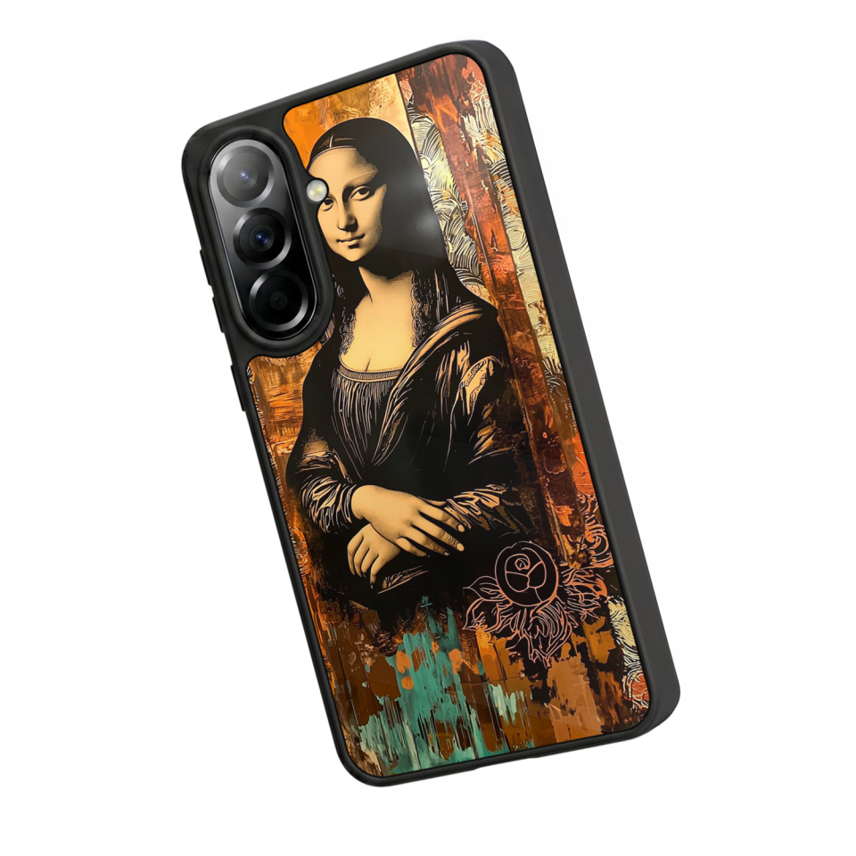 Samsung Galaxy A57 Uyumlu Monalisa Tasarımlı Glossy Premium Kılıf