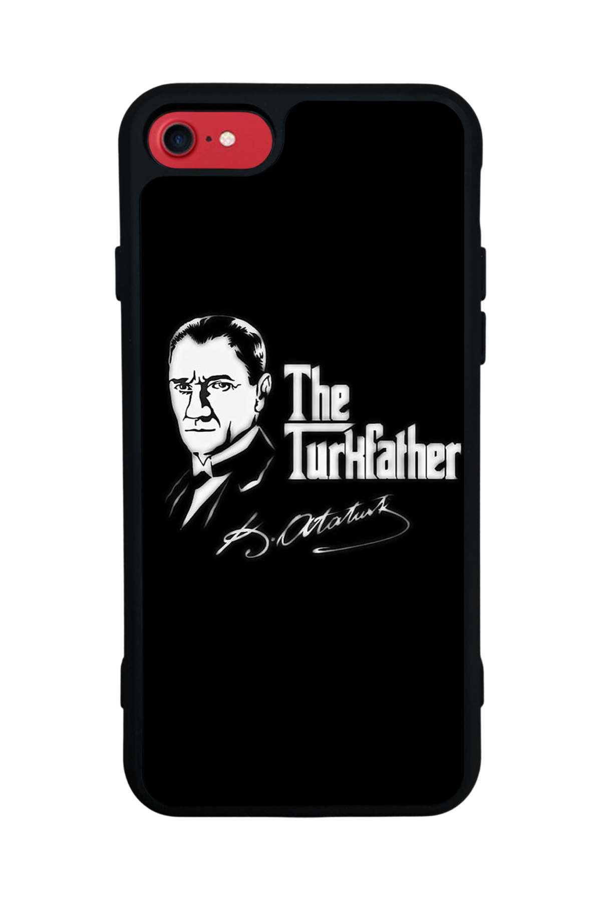 iPhone 8 Uyumlu Mustafa Kemal Ataturk Tasarımlı Glossy Premium Kılıf