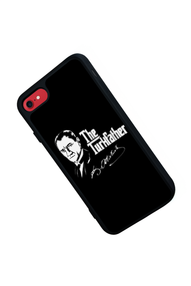 iPhone 8 Uyumlu Mustafa Kemal Ataturk Tasarımlı Glossy Premium Kılıf