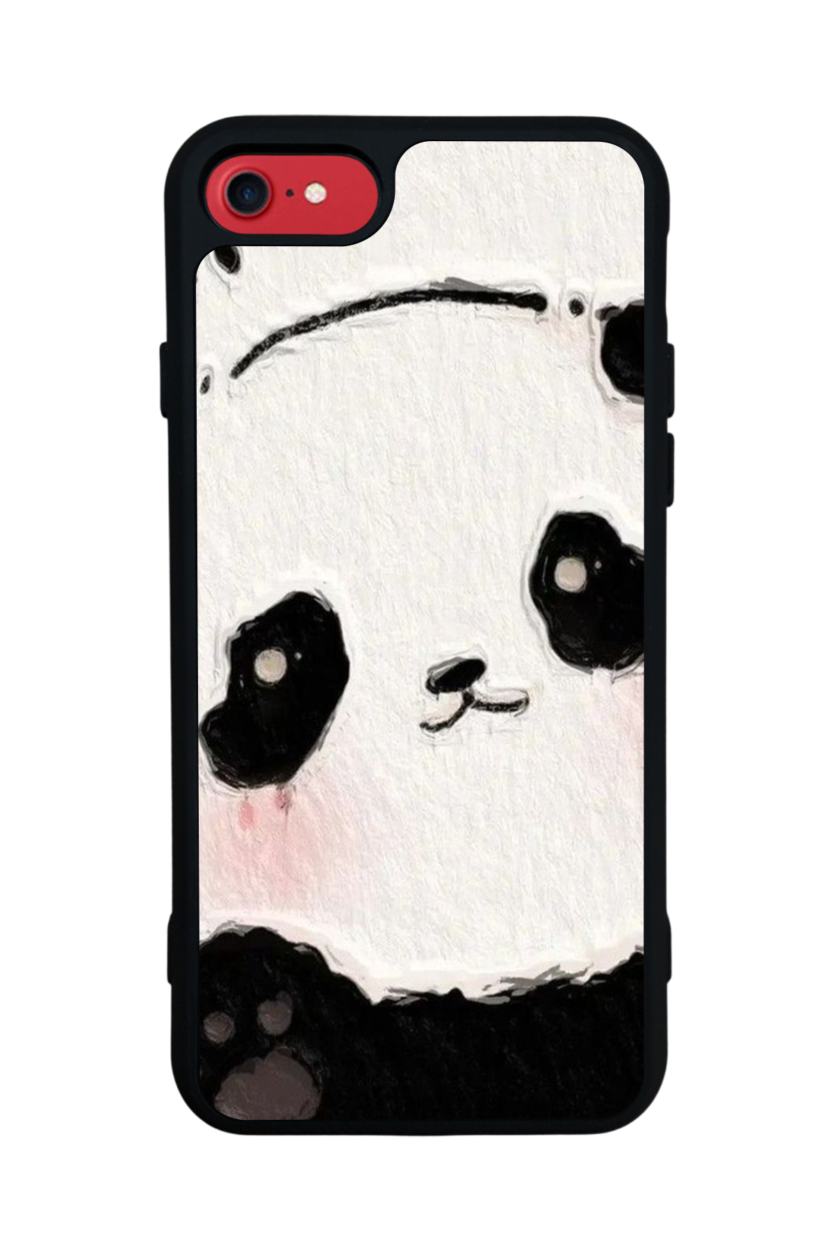iPhone SE Uyumlu Panda Tasarımlı Glossy Premium Kılıf