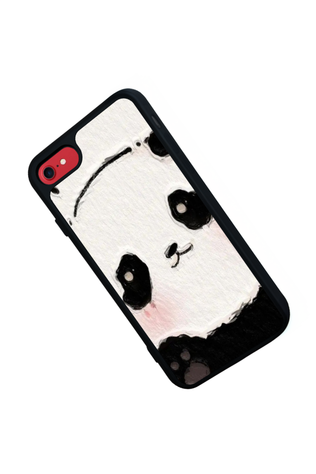 iPhone SE Uyumlu Panda Tasarımlı Glossy Premium Kılıf