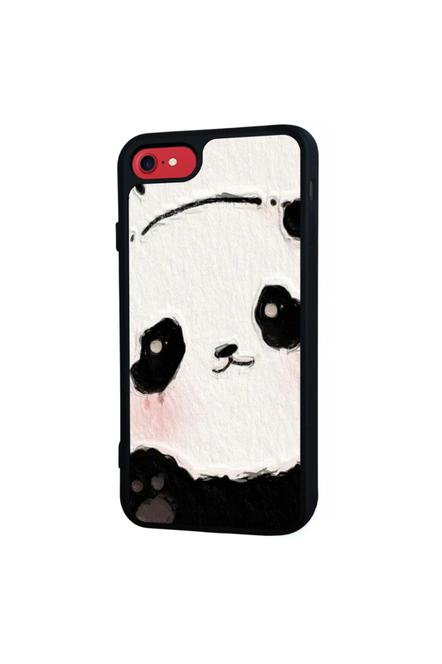 iPhone SE Uyumlu Panda Tasarımlı Glossy Premium Kılıf