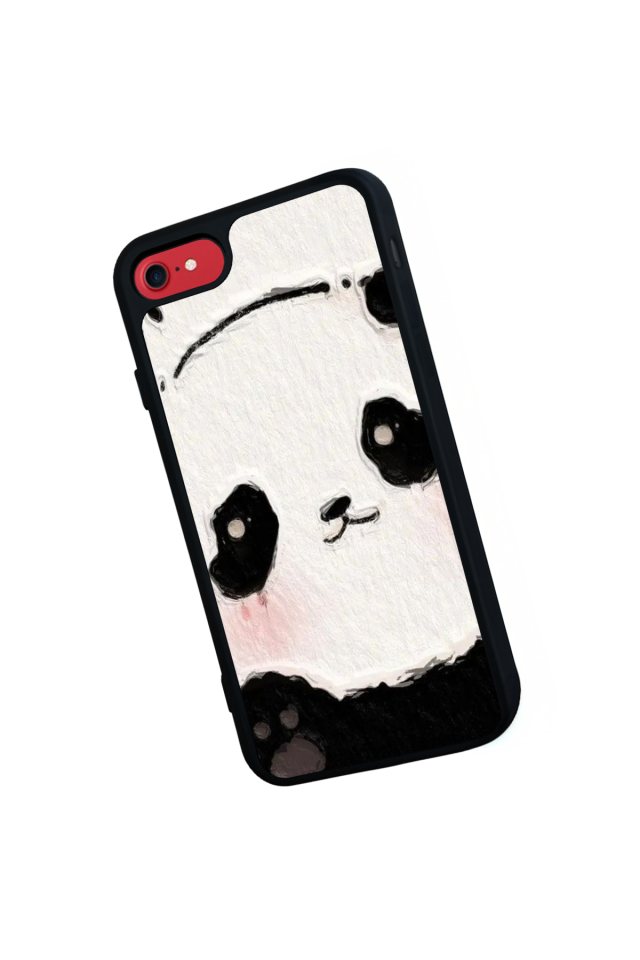 iPhone SE Uyumlu Panda Tasarımlı Glossy Premium Kılıf