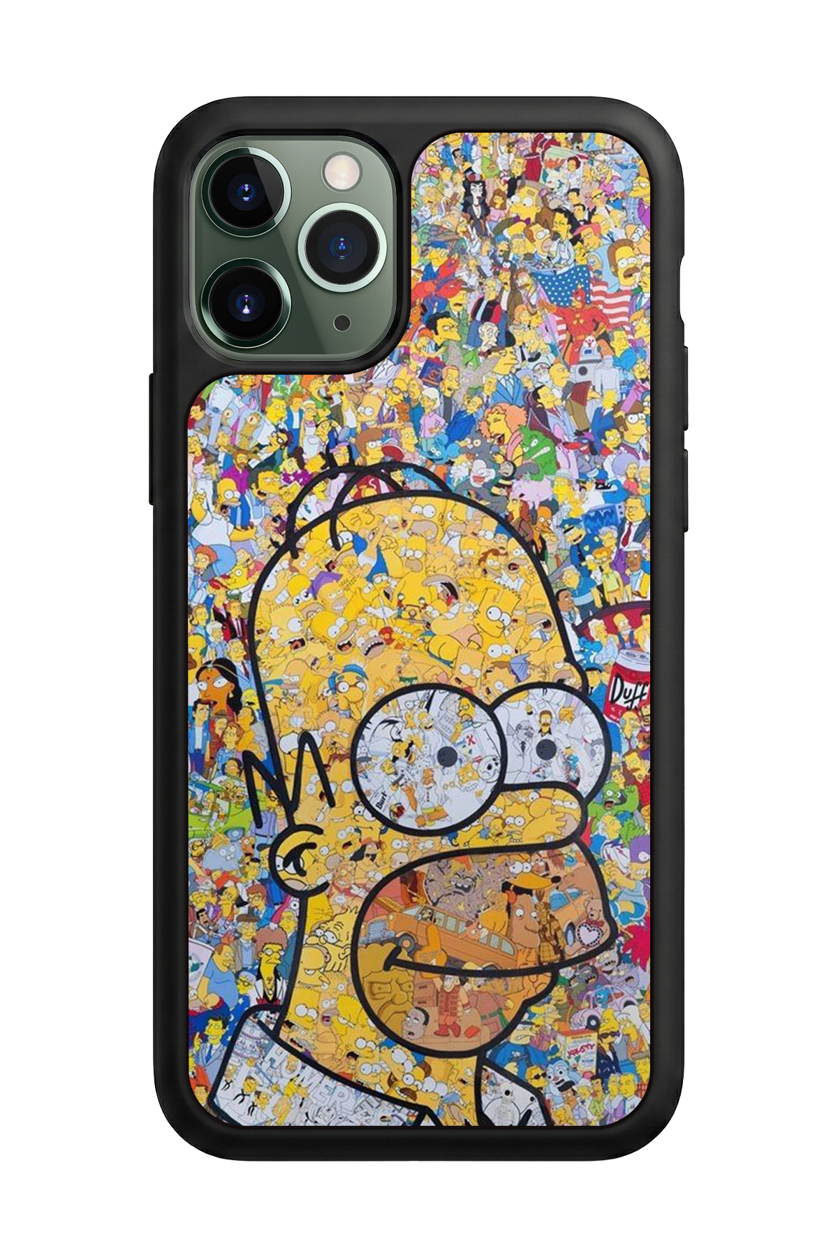 iPhone 11 Pro Max Uyumlu The Simpsons Tasarımlı Glossy Premium Kılıf