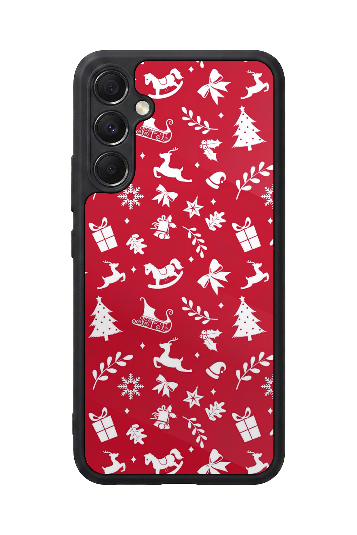Samsung Galaxy A34 Uyumlu Yilbasi Christmas Tasarımlı Glossy Premium Kılıf