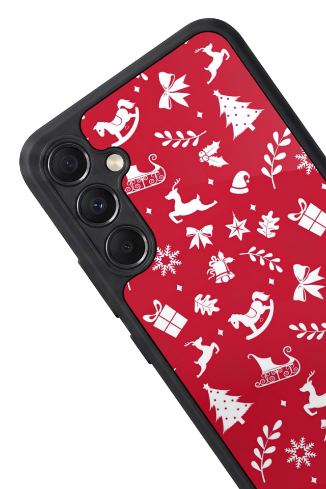 Samsung Galaxy A34 Uyumlu Yilbasi Christmas Tasarımlı Glossy Premium Kılıf
