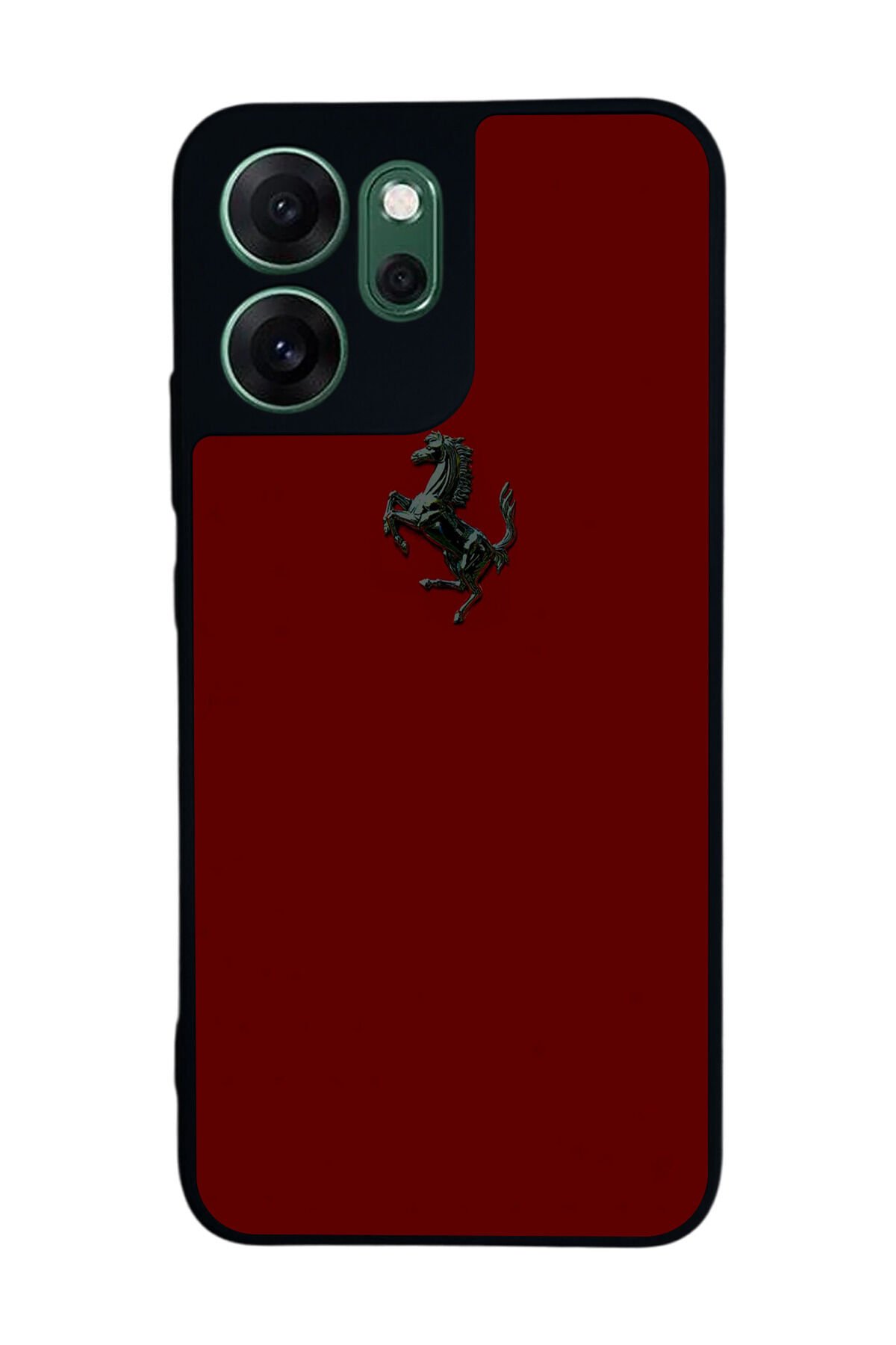 Oppo Reno 14F Uyumlu Kirmizi Tasarımlı Glossy Premium Kılıf