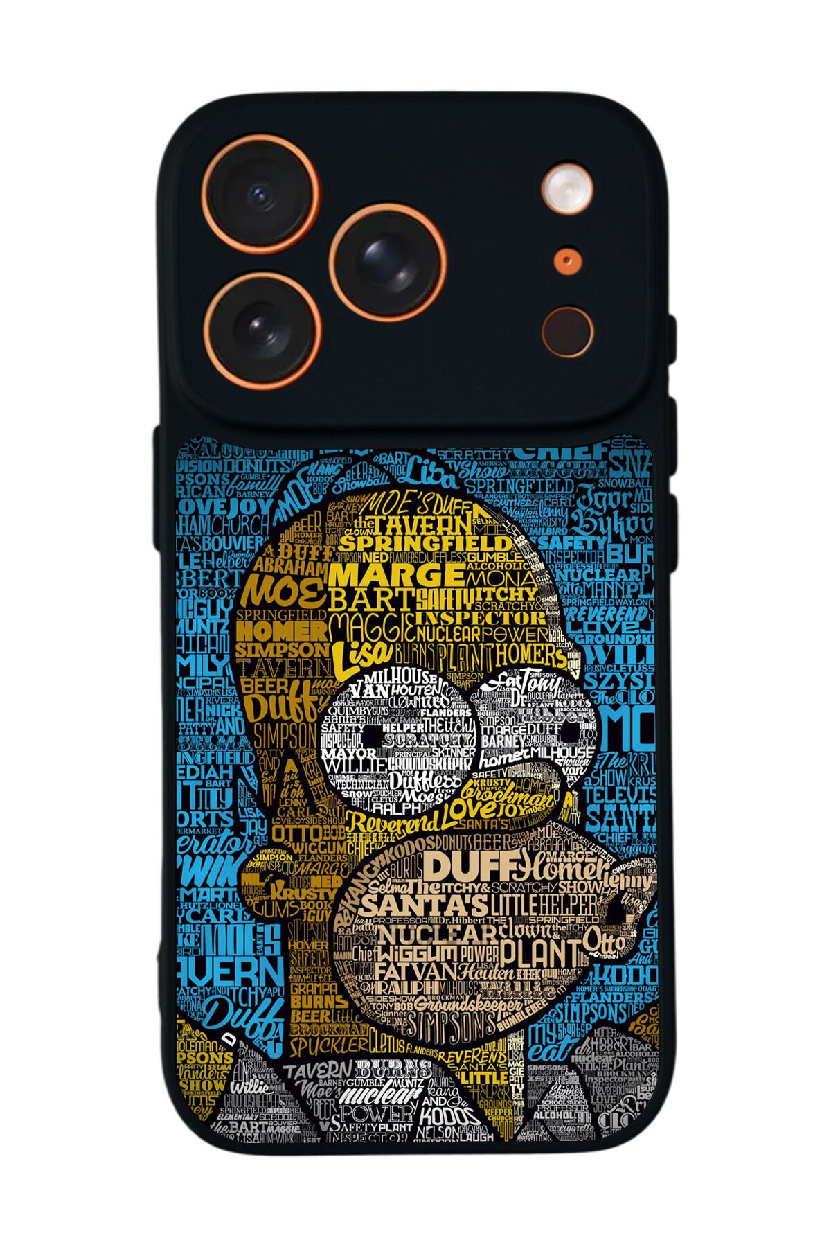 iPhone 17 Pro Uyumlu The Simpsons Tasarımlı Glossy Premium Kılıf