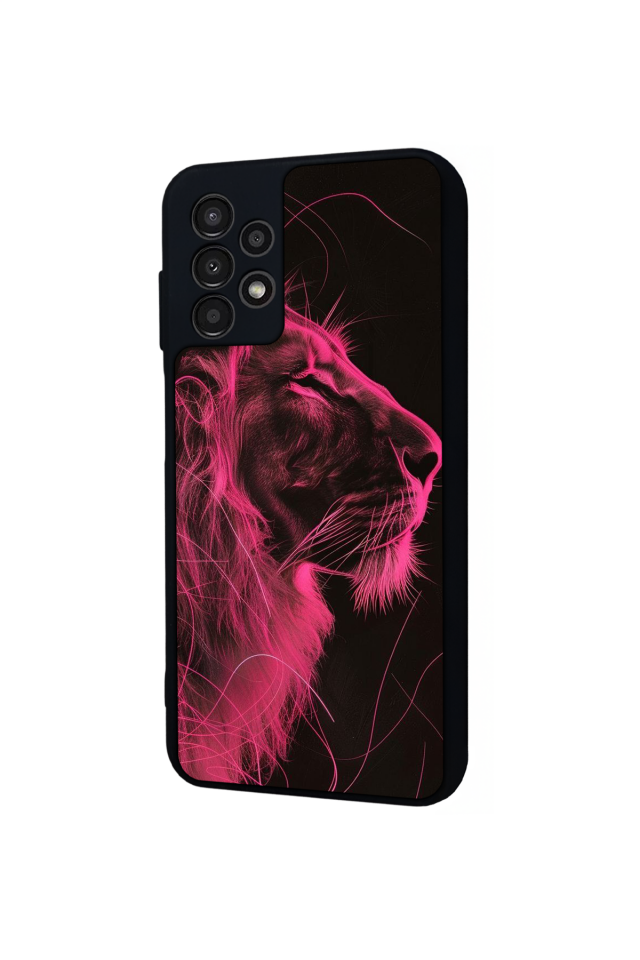 Samsung Galaxy A23 Uyumlu Aslan Tasarımlı Glossy Premium Kılıf