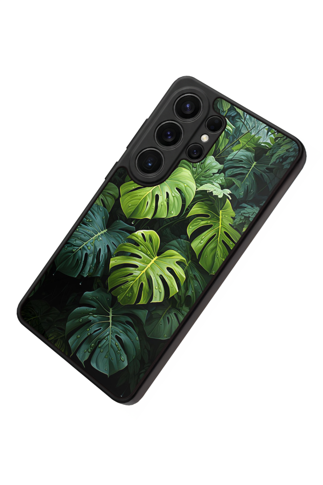 Samsung Galaxy S26 Ultra Uyumlu Botanik Tasarımlı Glossy Premium Kılıf