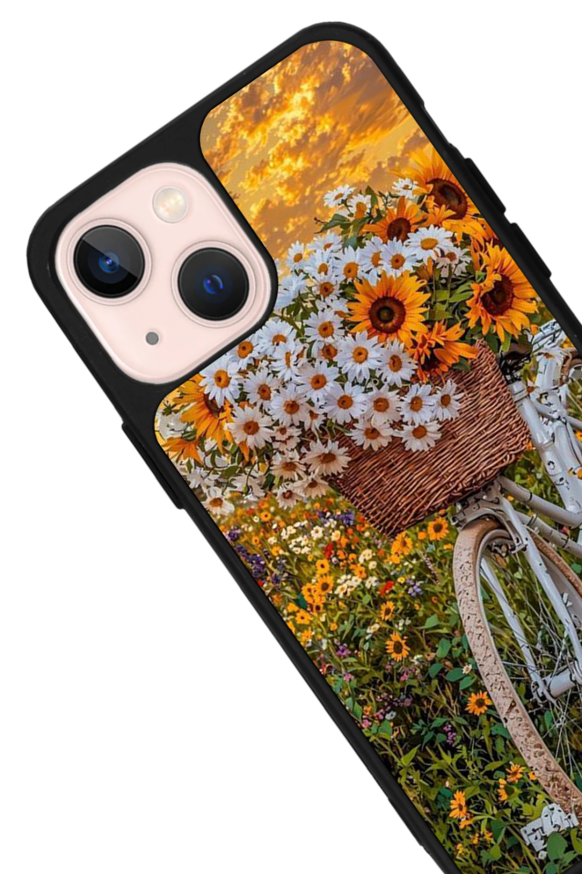 iPhone 15 Plus Uyumlu Cicek Tasarımlı Glossy Premium Kılıf