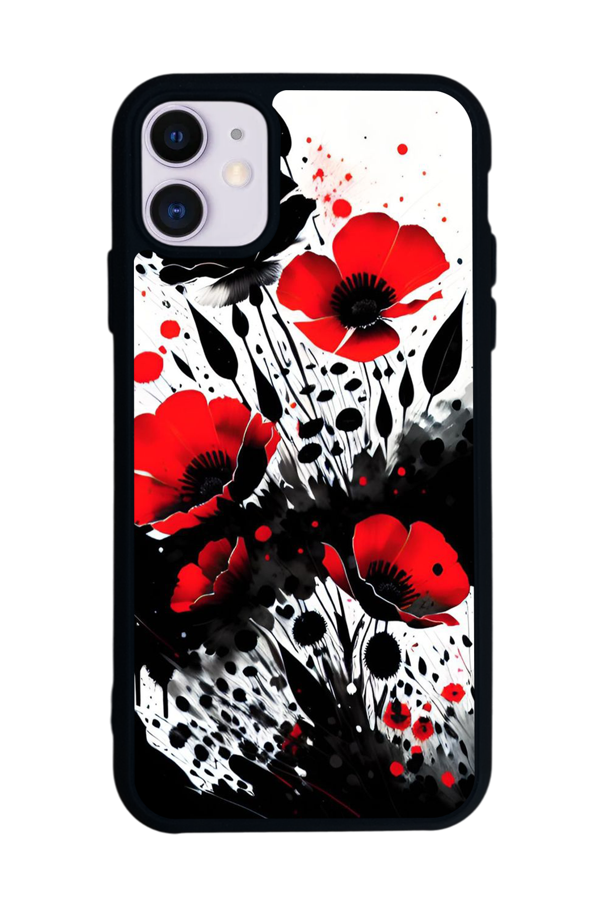 iPhone 11 Uyumlu Floral Tasarımlı Glossy Premium Kılıf