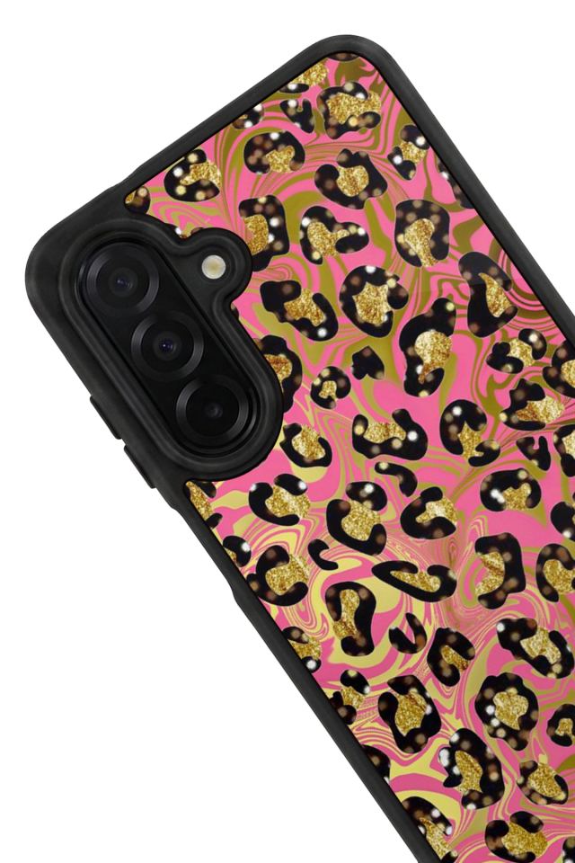 Samsung Galaxy A36 Uyumlu Hologram Leopar Tasarımlı Glossy Premium Kılıf