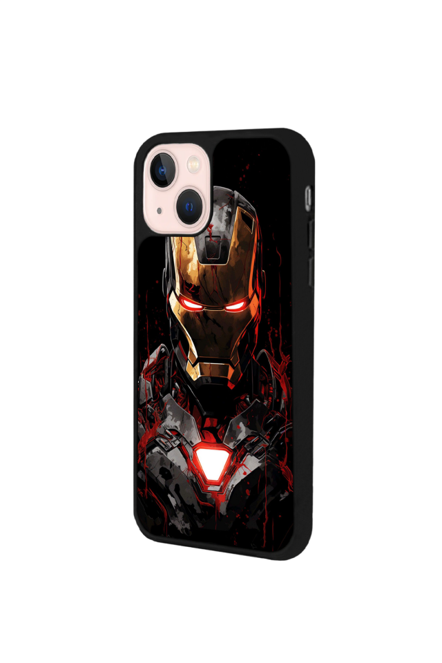 iPhone 13/14 Uyumlu  Iron Man ( Demir Adam ) Tasarımlı Glossy Premium Kılıf