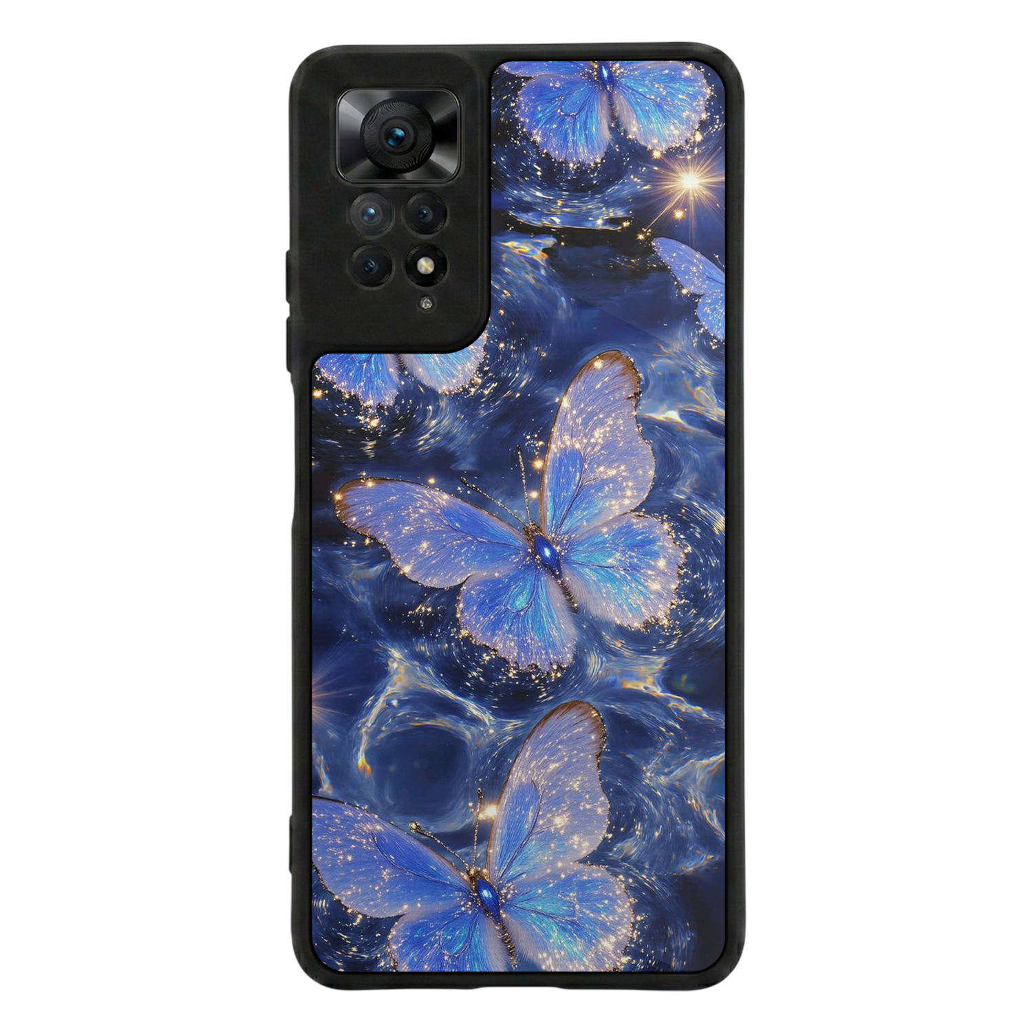 Xiaomi Redmi Note 12 Pro Uyumlu Kelebek Tasarımlı Glossy Premium Kılıf