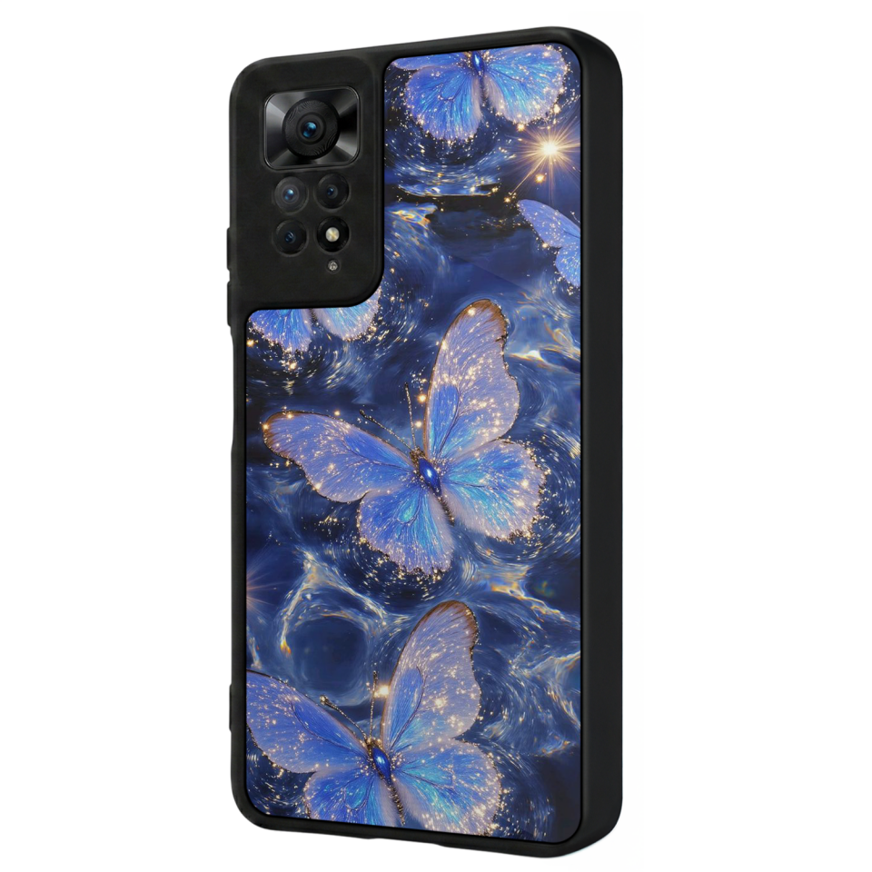 Xiaomi Redmi Note 12 Pro Uyumlu Kelebek Tasarımlı Glossy Premium Kılıf